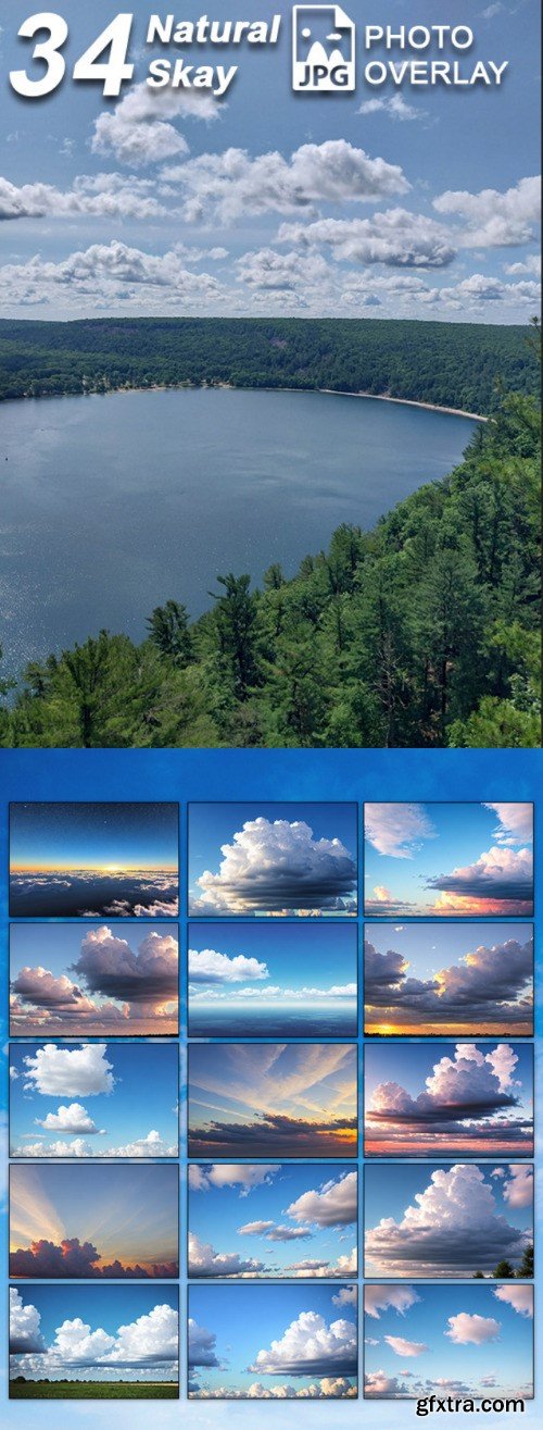 Creativemarket - 34 Natural Skay Photo Overlays