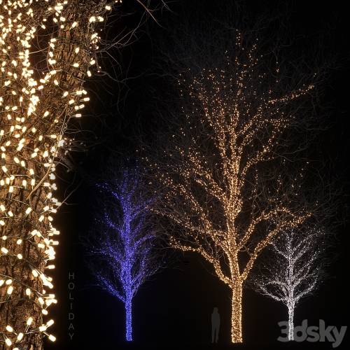 '3dsky Pro - Holiday glowing trees' '3dsky Pro - Holiday glowing trees'