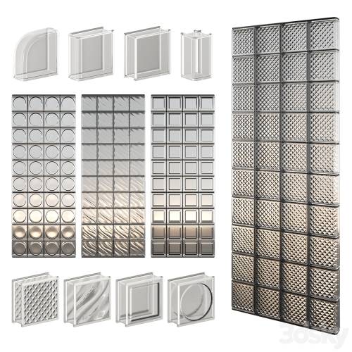 '3dsky Pro - Glass Block Wall 07' '3dsky Pro - Glass Block Wall 07'