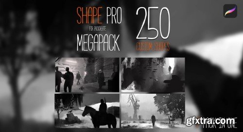 Gumroad - SHAPE PRO MEGAPACK for PROCREATE 5 and PHOTOSHOP