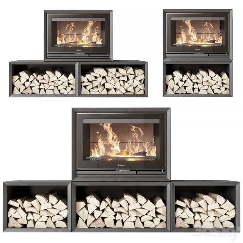 '3dsky Pro - Contura fireplace' '3dsky Pro - Contura fireplace'