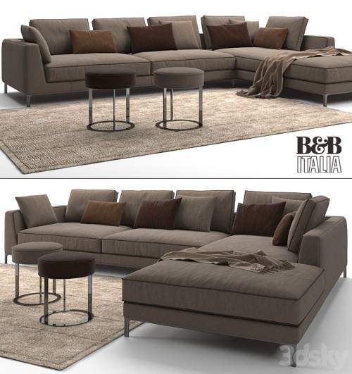 '3dsky Pro - MAXALTO B&B ITALIA Lucrezia 'To Size' Sofa' '3dsky Pro - MAXALTO B&B ITALIA Lucrezia 'To Size' Sofa'