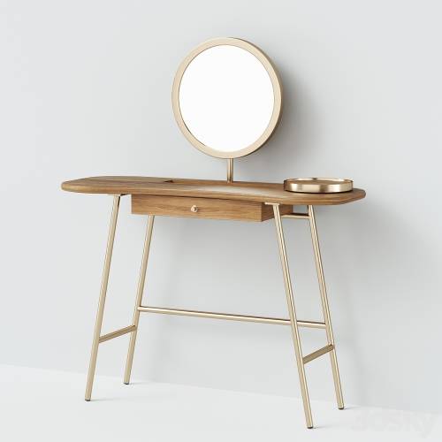 '3dsky Pro - Rhea Dressing Table With Mirror' '3dsky Pro - Rhea Dressing Table With Mirror'