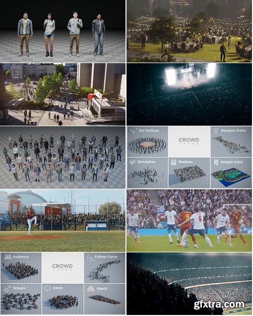 Superhivemarket - Procedural Crowds v2.2.0 + Assets