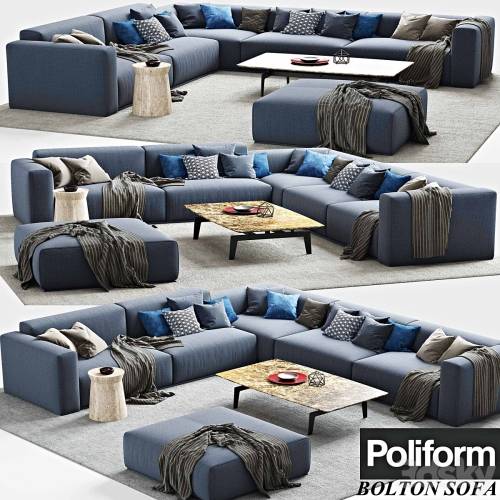 '3dsky Pro - Poliform_Bolton Sofa_corner sofa_Tribeca_Dama' '3dsky Pro - Poliform_Bolton Sofa_corner sofa_Tribeca_Dama'