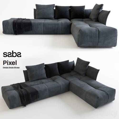 '3dsky Pro - Corner sofa Saba Pixel' '3dsky Pro - Corner sofa Saba Pixel'