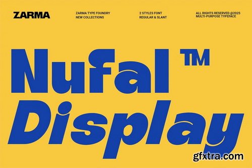 CreativeMarket - Nufal Bold Display Font