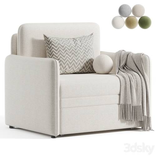 '3dsky Pro - Кейсес Кресло Textile Light Cases Armchair'