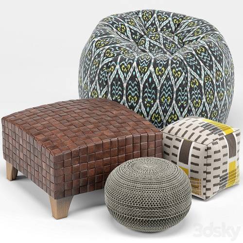 '3dsky Pro - Pouf Set 2'