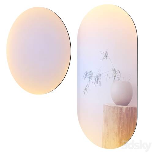 '3dsky Pro - Ruby Iridescent Wall Mirror Set by Westwing' '3dsky Pro - Ruby Iridescent Wall Mirror Set by Westwing'
