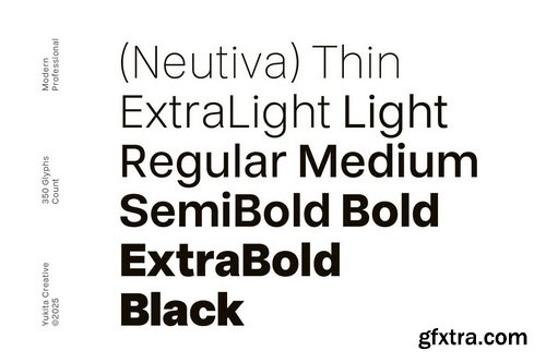 Neutiva Modern Sans Serif