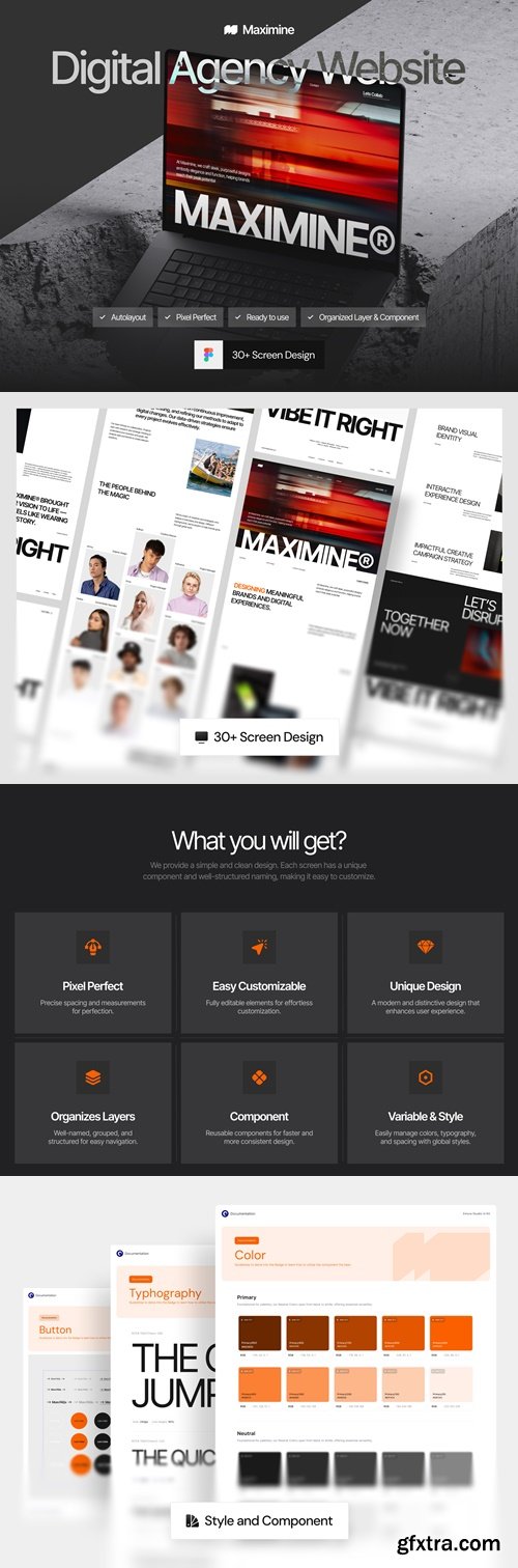 MAXIMINE - Digital Agency Web App UI Kit