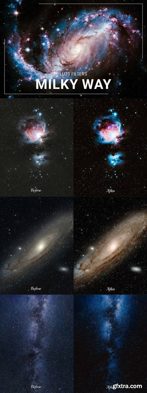 FilterGrade - 30 Milky Way LUT Collection
