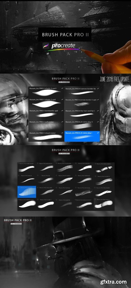 Gumroad - BRUSH PACK PRO II for PROCREATE 5