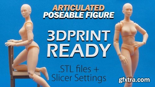 Artstation - Articulated Poseable Female Figure - 3DPrint Ready