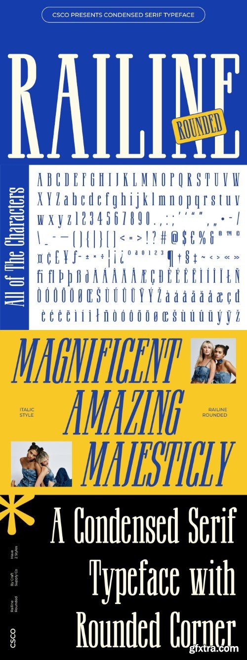 Railine Rounded font