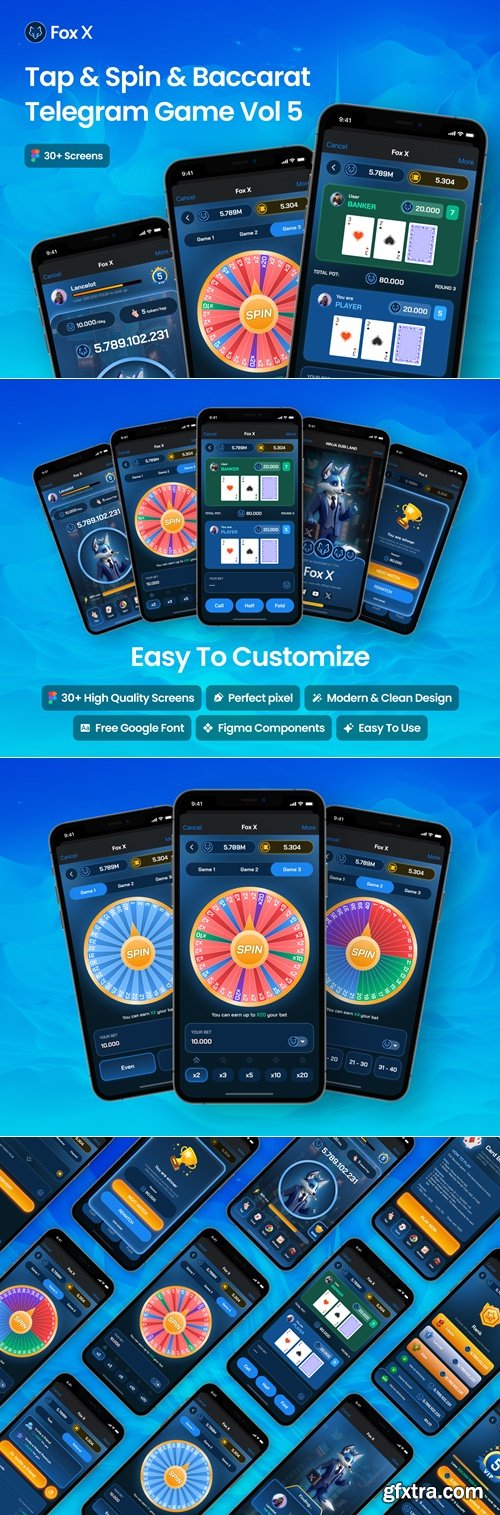 Tap & Spin & Baccarat Telegram Game Vol 5