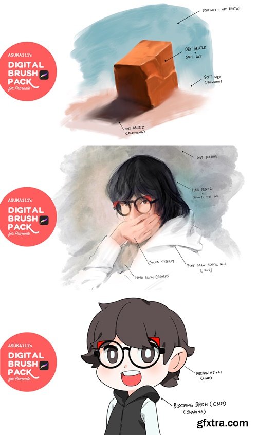 ASUKA111\'s Brush pack for Procreate v5