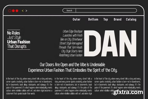 CreativeMarket - Giant Impact Grotesque Sans Font