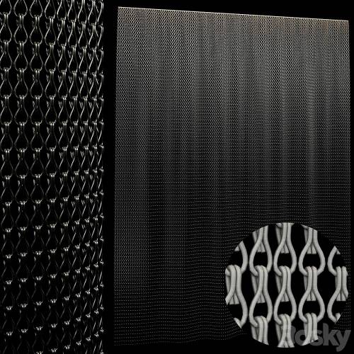 '3dsky Pro - metal chain curtain 2' '3dsky Pro - metal chain curtain 2'