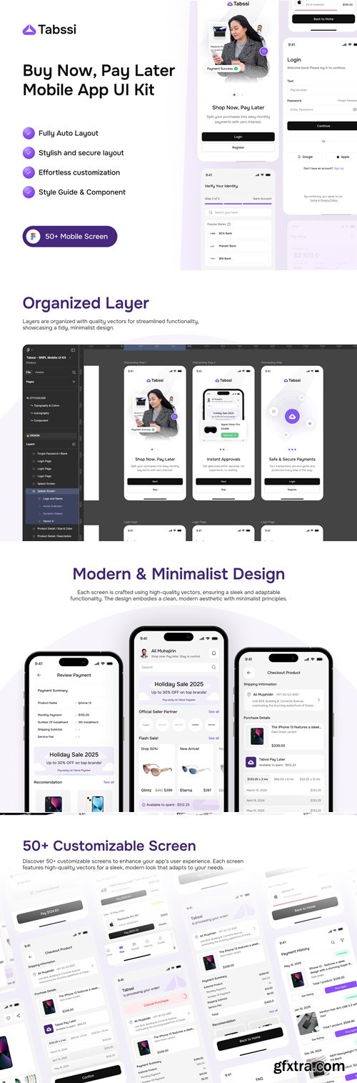 Tabssi - BNPL Mobile Ui Kit