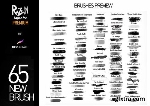 Gumroad - RAZUM_INC MEGA BUNDLE PREMIUM FOR PROCREATE 5 (4 in 1)