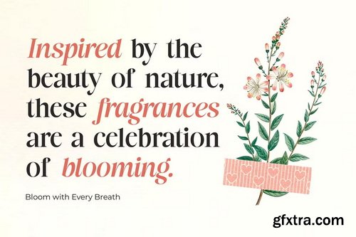 CreativeMarket - Flower Factory Stylish Modern Serif Font