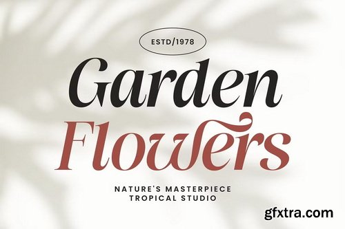 CreativeMarket - Flower Factory Stylish Modern Serif Font