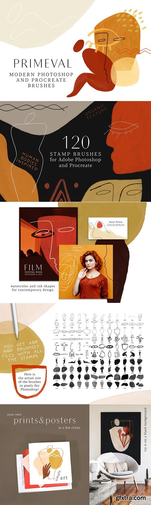 CreativeMarket - PRIMEVAL Photoshop Procreate Brushes 4242193