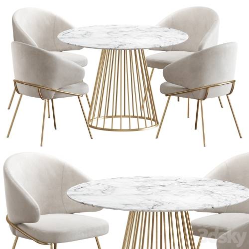 '3dsky Pro - Emil Chair and Liverpool Table' '3dsky Pro - Emil Chair and Liverpool Table'
