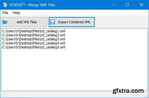 VovSoft Merge XML Files 1.5