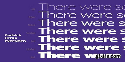 MyFonts - Badnick Font Family 42xOTF