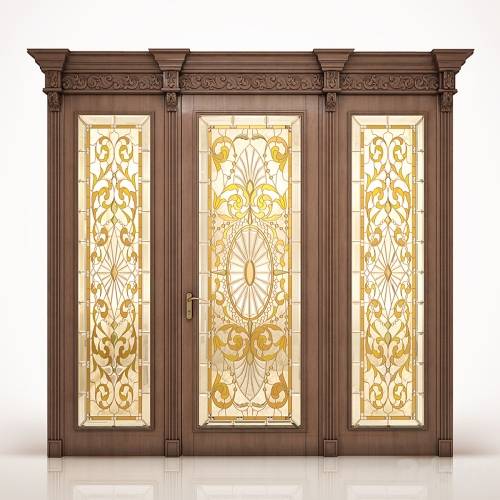 '3dsky Pro - Door with stained-glass window classic' '3dsky Pro - Door with stained-glass window classic'