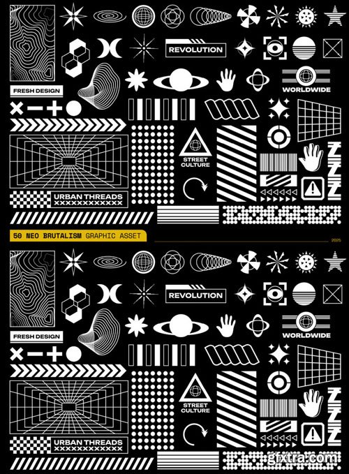 Neo Brutalism Graphic Asset