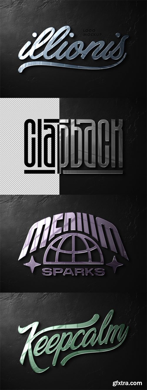 Polished Mirror Logo PSD Mockup Template