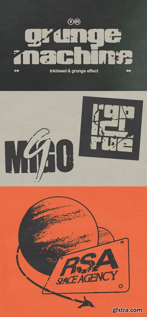 Grunge Machine - Inkbleed & Grunge Action for Photoshop