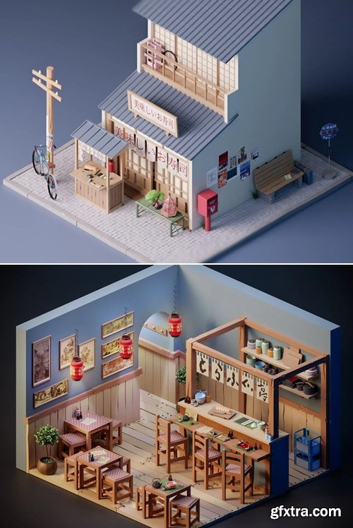 Class101 - Create Detailed and Colorful Low Poly Isometric Art