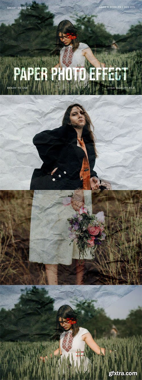 Paper Photo Effect for Photoshop