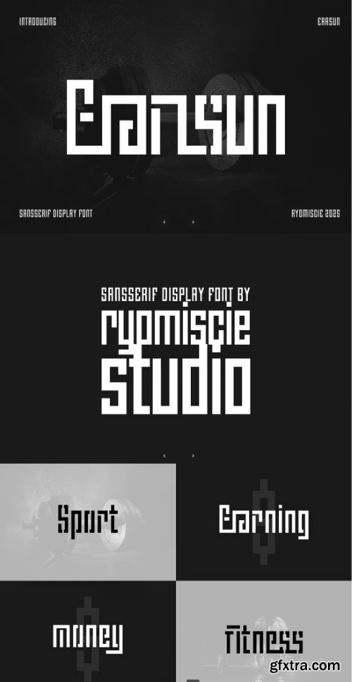 Earsun - Sans Serif Display Font