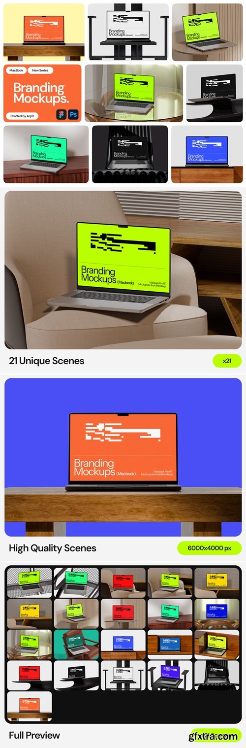 Arpit Brandings - Branding Mockups - Macbook Pro
