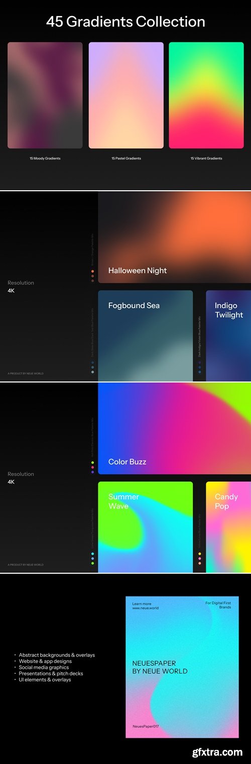 45 Gradients Texture Pack