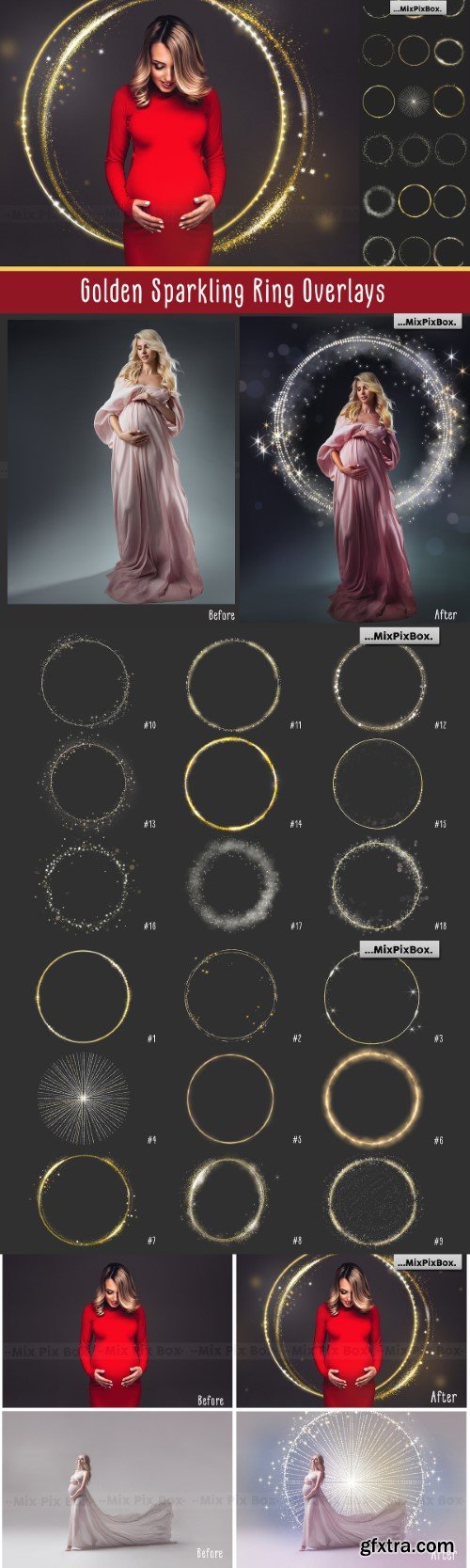 Creativemarket - Golden Sparkling Ring Overlays Creativemarket - Golden Sparkling Ring Overlays
