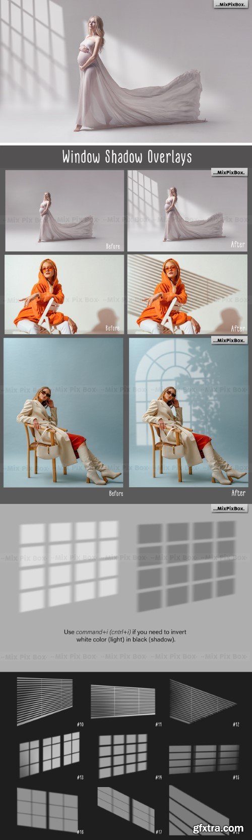Creativemarket - Window Shadow Overlays