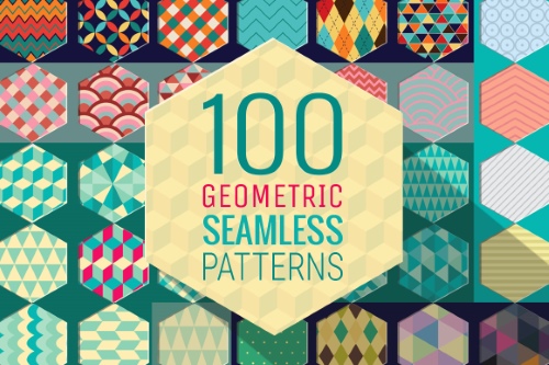 100 Geometric Seamless Patterns 12935149