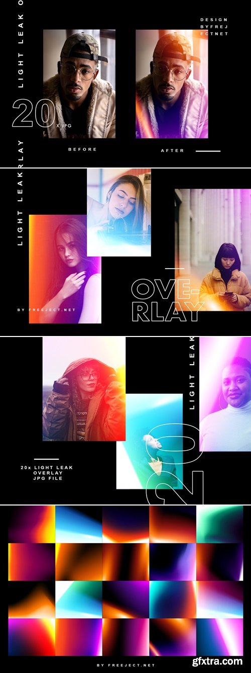 CreativeMarket - Light Leak Overlay Collection 5414901