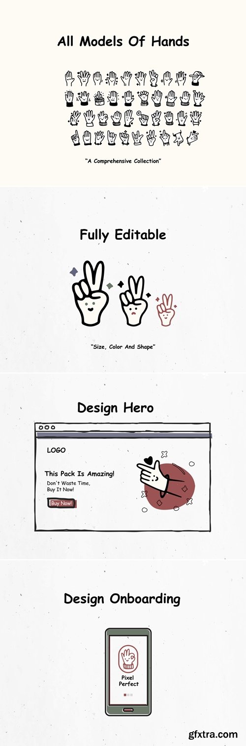 Funny Hands Illustration Pack