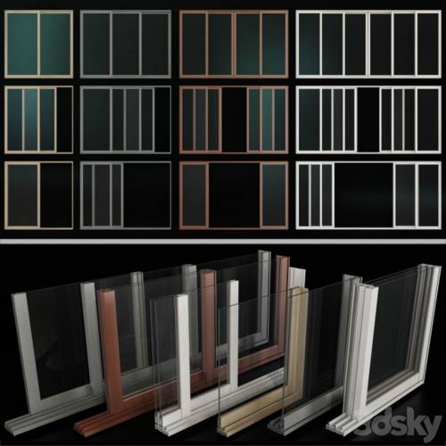 '3dsky Pro - Sliding Stained Glass Aluminum Windows / Sliding Stained Glass Aluminum Windows' '3dsky Pro - Sliding Stained Glass Aluminum Windows / Sliding Stained Glass Aluminum Windows'