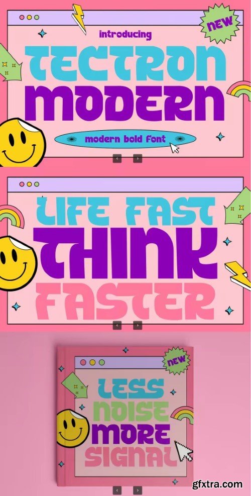 Tectron Modern - Modern Bold Display Font