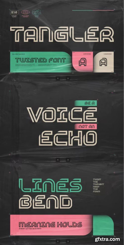 Tangler - Twisted Font