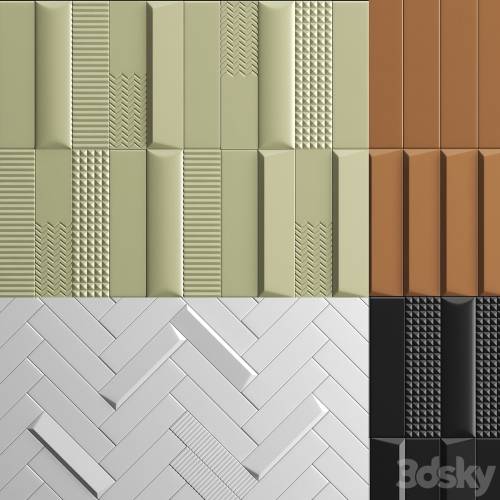 '3dsky Pro - BISCUIT TILE-STONE SOURCE 3D PANEL'